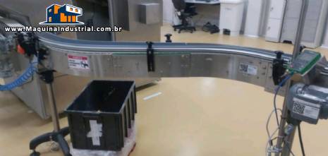 Esteira curva transportadora modular Divamaq