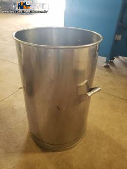 Tanque balde tambor de armazenamento em ao inox para 100 L