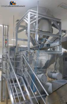 Tanque misturador em aço inox Kroma 1100 litros