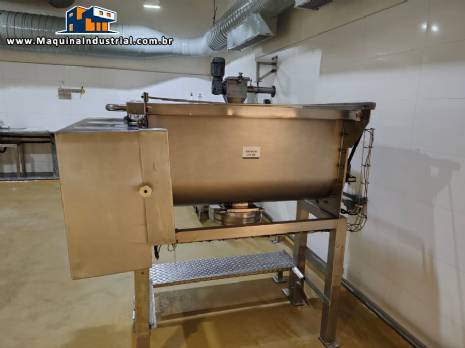 Misturador Ribbon Blender em a�o inox para p�s Mecamau