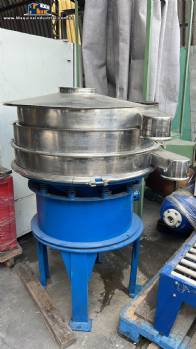 Peneira vibrat�ria circular em inox 2 est�gios