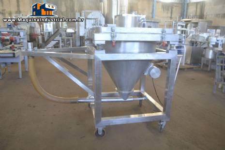 Silo transportador em inox para p�s