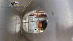 Silo de transferncia com rosca helicoidal transportadora inclinada em inox Maqinox