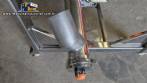 Rosca alimentadora transportadora helicoidal inclinada com silo receptor em inox Maqinox