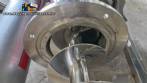 Silo de transferncia com rosca helicoidal transportadora inclinada em inox Maqinox