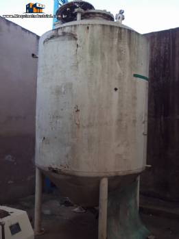 Tanque encamisado em a�o carbono 5000 litros para chocolate