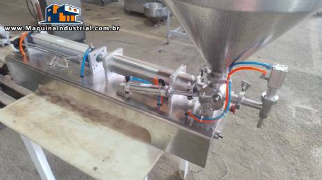 Envasadora semiautom�tica de l�quidos e pastosos com 1 bico Tecfag