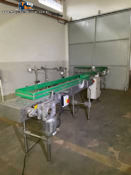 Esteira transportadora linear com curva 7 metros