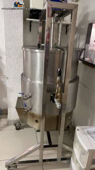 Tacho em a�o inox � g�s Geral Multipe�as 150 litros