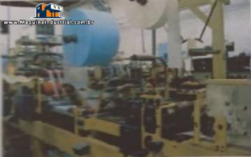 Linha m�quinas para produ��o de fraldas 120 pe�as por minuto Martini