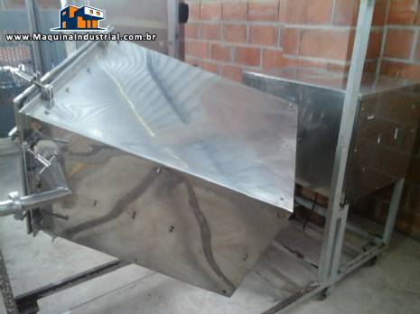 Misturador industrial em a�o inox tipo bin Conserli