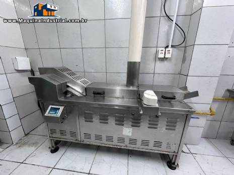 Fritador fritadeira cont�nuo em inox MCI para batata palha e chips, salgados