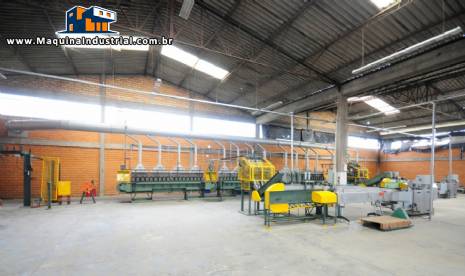 Linha completa para fabrica��o de l� de a�o