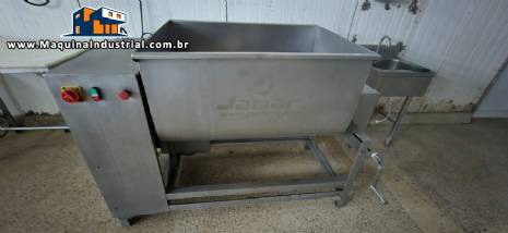 Misturador de p�s eixo duplo em inox para carnes Jamar