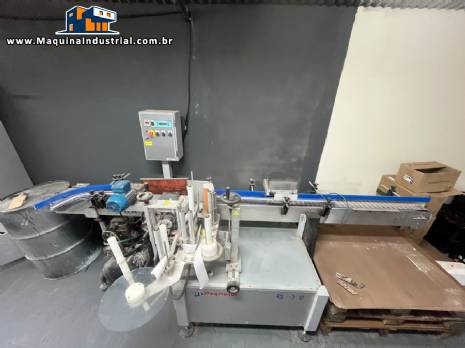 Rotuladora autom�tica para frascos potes cil�ndricos com datador Maqmundi