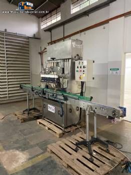 Envasadora linear gravim�trica em inox 12 bicos TRUE