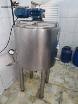 Tanque pasteurizador para iogurtes inox Mundinox 200 litros