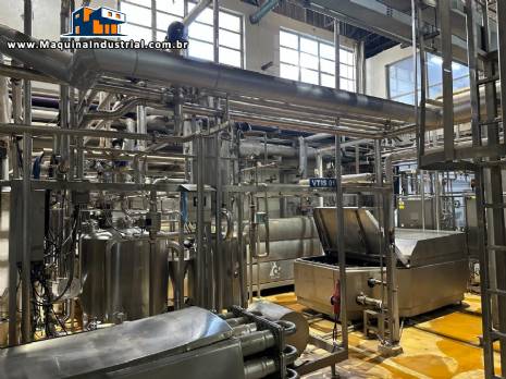 Sistema UHT VTIS Tetra Pak processamento assptico esterelizao leite lcteos 13.000 litros / hora
