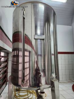 Tanque misturador agitador em a�o inox Zegla 1.000 litros