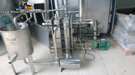 Pasteurizador de placas 2.000 L West equipamentos