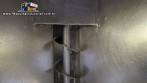 Rosca transportadora helicoidal inclinada com silo em inox
