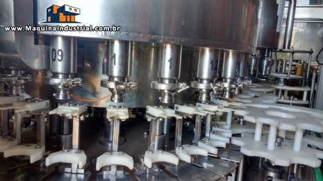 Envasadora tampadora rotativa 25 bicos frasco garrafas c�lula de carga Zegla