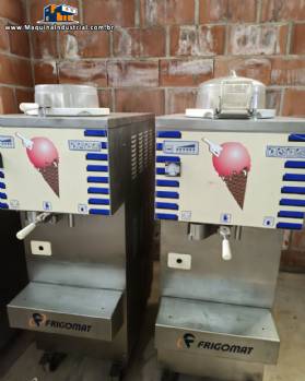 Produtora de sorvete gelato italiano em inox Frigomat 80 / 100 litros