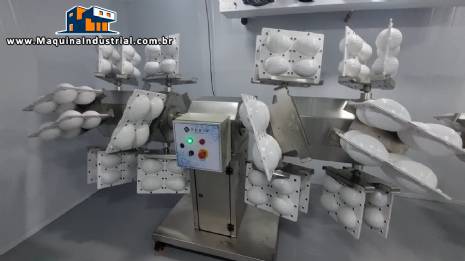 Centrífuga para ovos de chocolate de páscoa FEPIR 32 livros Centrífuga para ovos de chocolate de páscoa FEPIR 32 livros