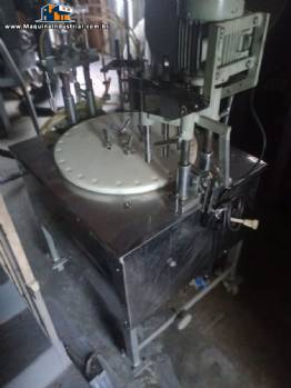 Envasadora rotativa para líquidos com 4 pistões Erli 14.400 unidades por hora Envasadora rotativa para líquidos com 4 pistões Erli 14.400 unidades por hora