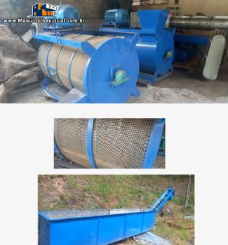 Lavadora e secadora 1500 kg/h Lavadora e secadora 1500 kg/h