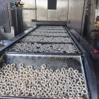 Linha contínua pingadeira dosadora com forno para biscoito pingado polvilho amanteigado Formaço Linha contínua pingadeira dosadora com forno para biscoito pingado polvilho amanteigado Formaço
