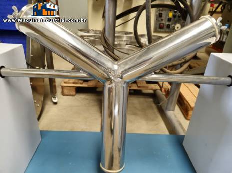 Misturador em Y V para pôs em inox 316 para bancada laboratórios 3 litros Misturador em Y V para pôs em inox 316 para bancada laboratórios 3 litros