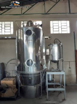 Secador Spray Dryer granulador leito fluidizado Yenchen 170 kg Secador Spray Dryer granulador leito fluidizado Yenchen 170 kg