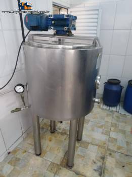 Tanque pasteurizador para iogurtes inox Mundinox 200 litros Tanque pasteurizador para iogurtes inox Mundinox 200 litros
